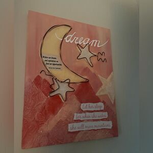 Thin canvas art perfect for girls room!